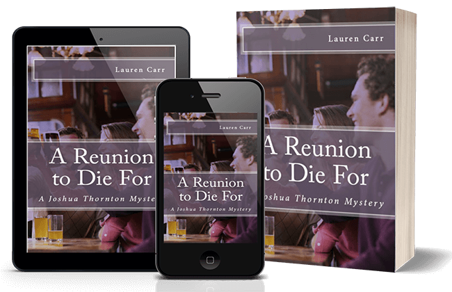 A Reunion to Die For phone and book display