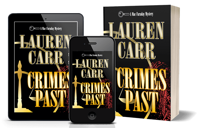 Crimes Past phone and book display