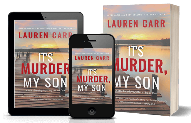 It's Murder, My Son phone and book display
