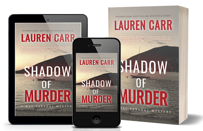 Shadow for Murder book and phone display
