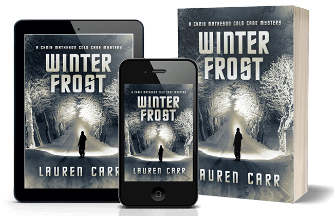 Winter Frost Phone and book display